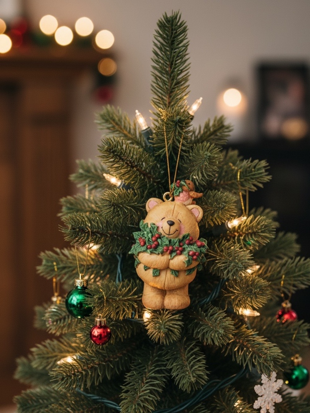 Hallmark Keepsake Ornament Forever Friends Bear.
